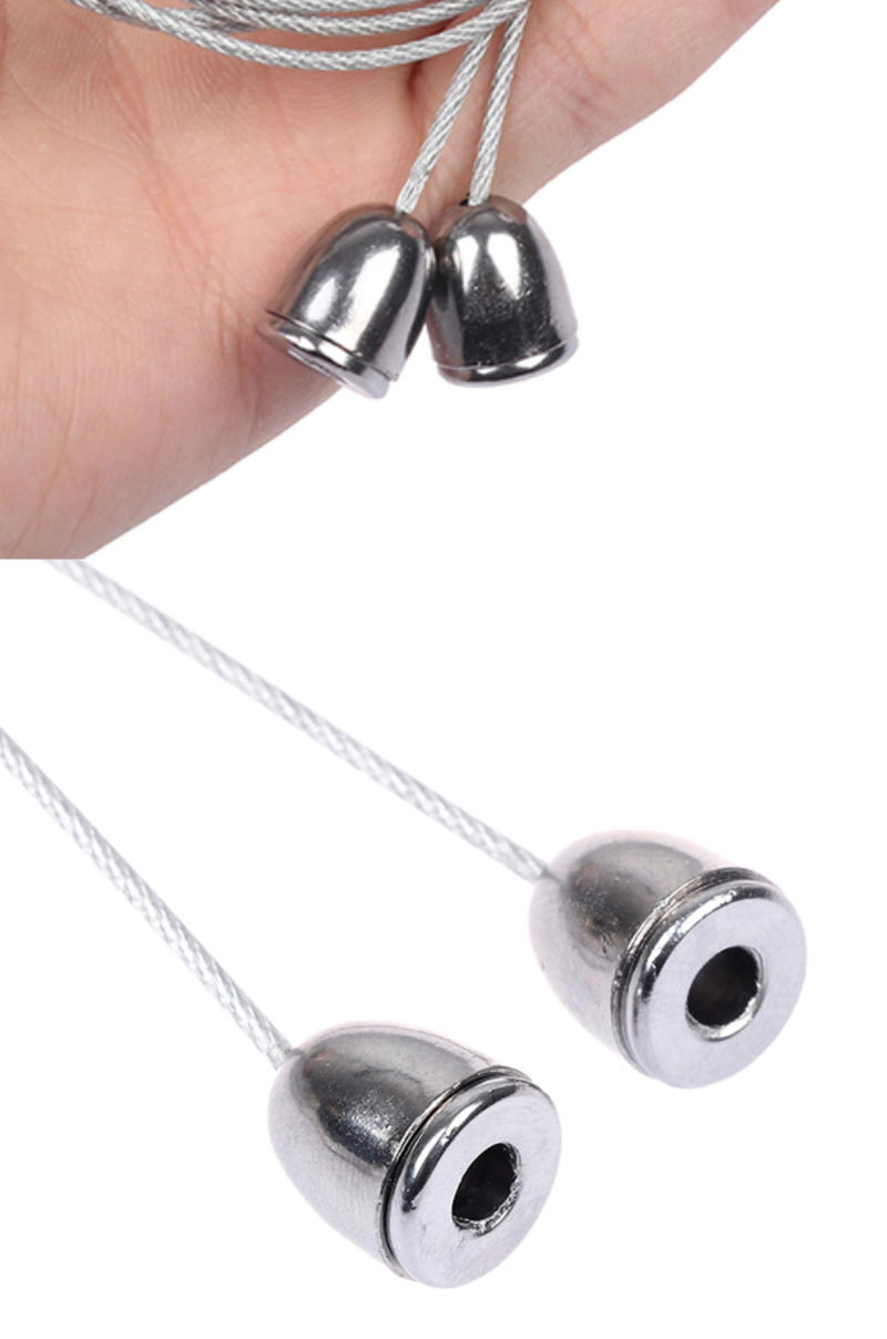 Description Picture 2 of item10pcs/lot 11.5mm Copper Chrome-plating Bullet Screw Holder for Panel Lights and 1.0-1.3mm Lamps Hanging Wire&Rope