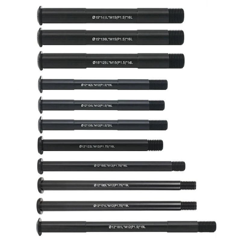 Description Picture 4 of itemBike Bicycle Replacement Front/Rear Thru Axle 12/15mm 122-181L P1.5/P1.75 Quick Release Hubs Tube Shaft Skewers Part Accessories