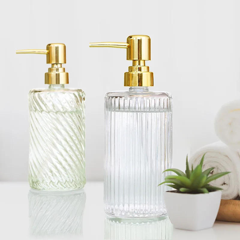 Description Picture 3 of itemTransparent Glass Lotion Bottle Hand Sanitizer Bottle Shampoo Bottles Shower Gel Bottles Bathroom Accessories Soap Dispenser