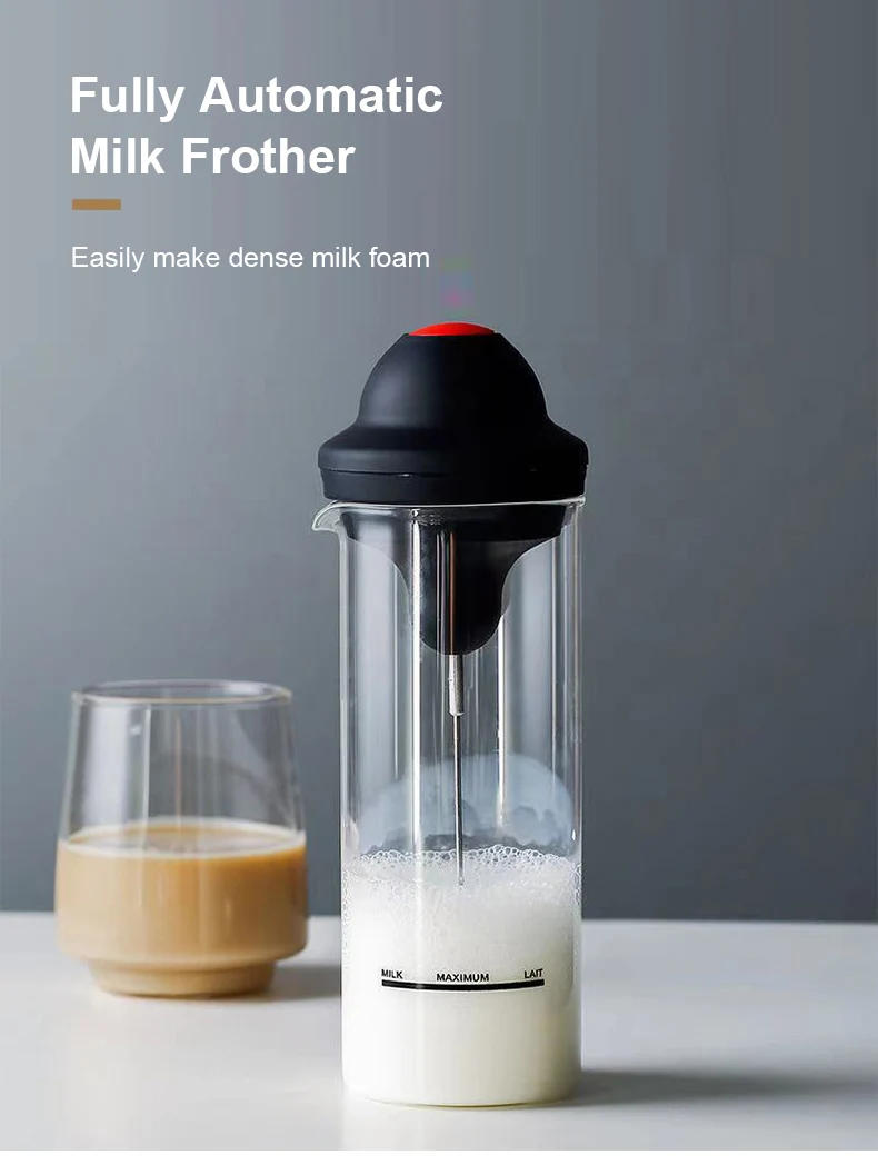 Description Picture 2 of itemElectric Milk Frother Cup Portable Milk Frother Electric Foamer Coffee Foam Maker Milk Shake Mixer Battery Milk Frother Jug Cup
