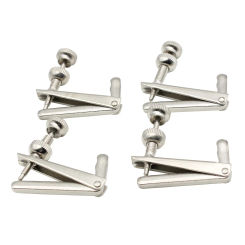4 Pcs/Set 4/4 Cello Fine Tuner High Quality Musical Instrument Accessories String Adjuster Golden Silver Tuning Screw Cello Part