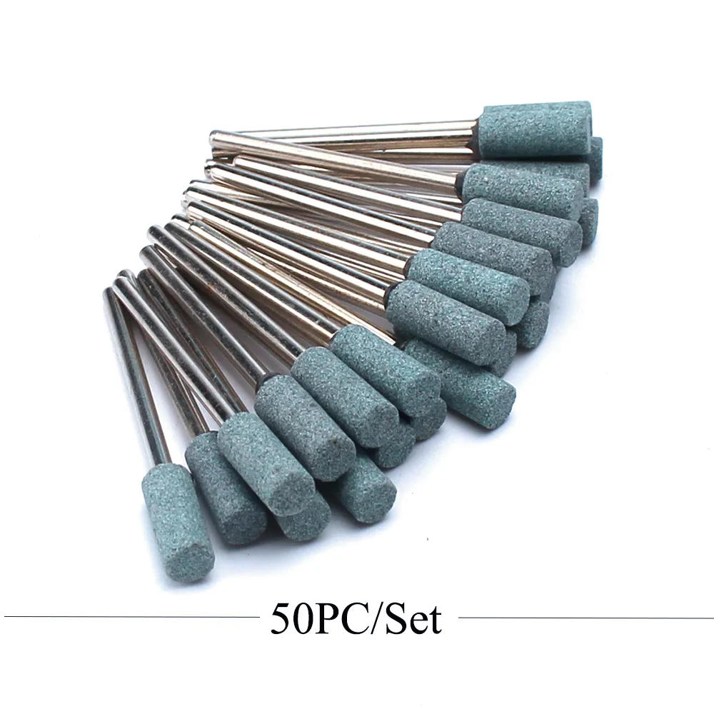 Description Picture 6 of item50pcs/Set Corundum Nail Drill Bit Milling Cutters Rotary Ceramic Stone Bur Electric Drills Bits For Manicure Pedicure Machine