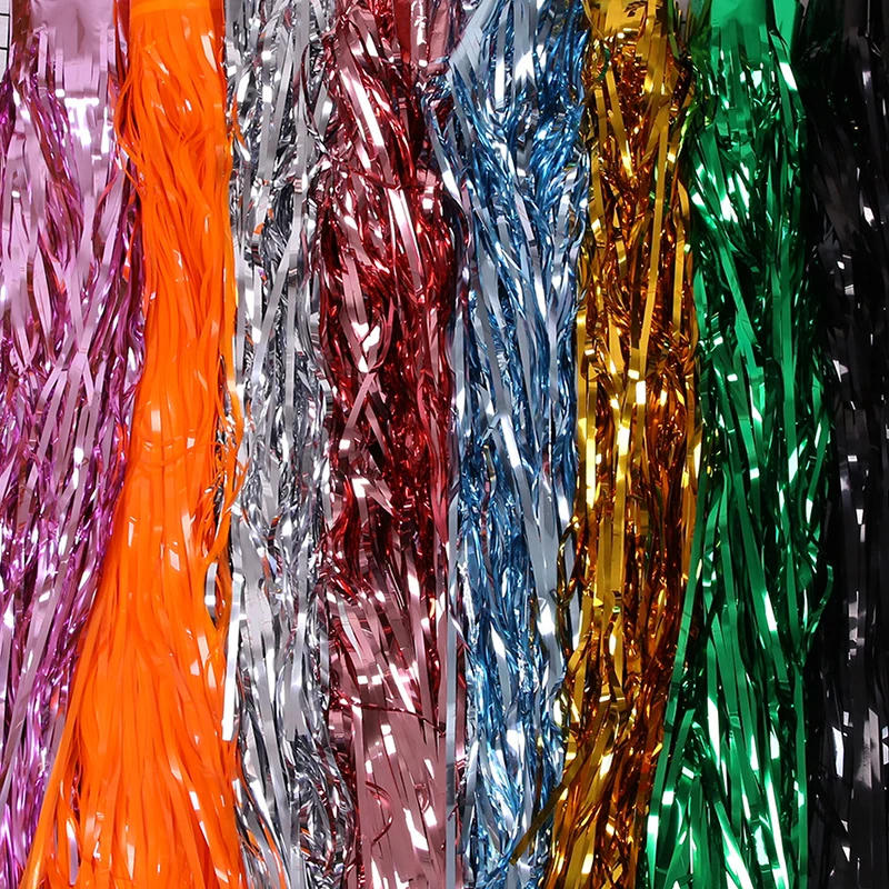 Description Picture 3 of itemNew Table Skirt Wedding Decoration Table New Year Easter Decoration For Home Birthday Party Decor Metal Rain Tinsel Table Skirt