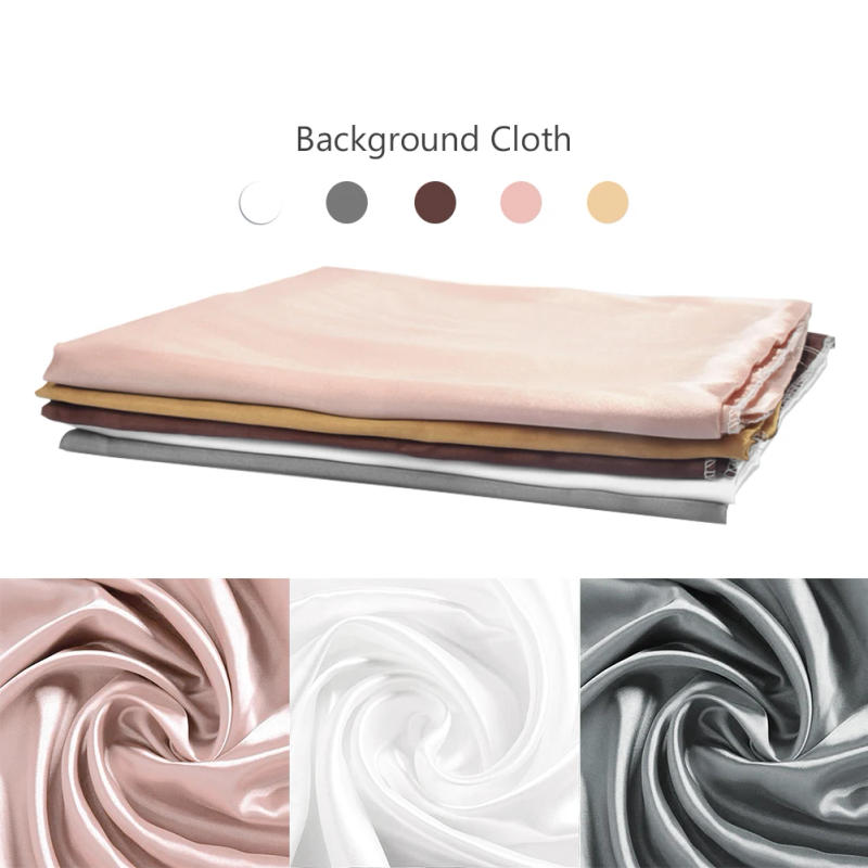 Description Picture 5 of itemPhoto Background Cloth Photography Shooting Decoration 5 Colors Smooth Silk Mercerized Cloth Photo Studio Backdrops Accessories