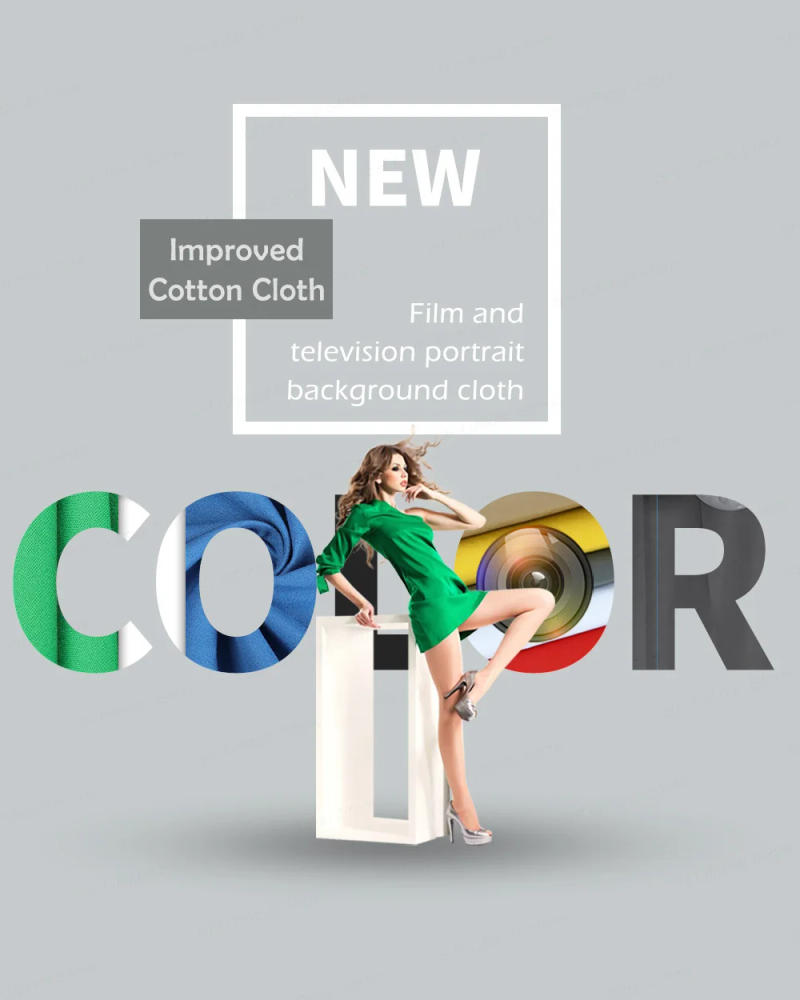 Description Picture 2 of itemBackground Backdrops Studio Photo Green White Black Solid Screen Chroma Key For Photography Shooting Background Cloth Projection