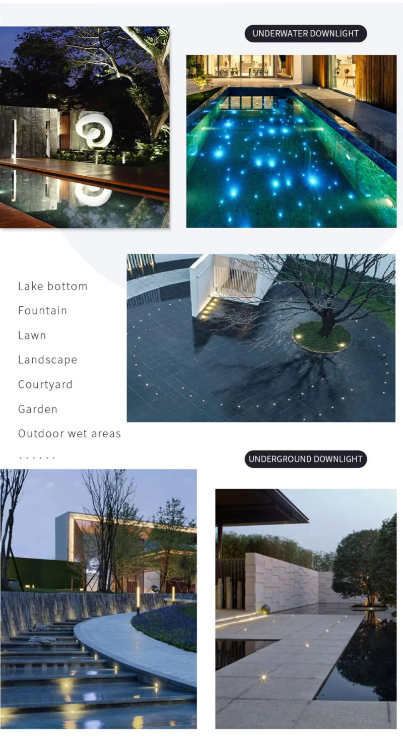 Description Picture 4 of itemetrnLED 12V Mini Outdoor Spot Led Stair Step Decking Floor Garden Waterproof Recessed Star Light IP68 Terrace Ground Spotlight