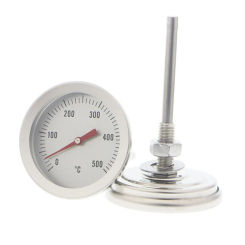 Grill Thermometer Barbecue Charcoal Pit Wood Smoker Thermometer Temperature Gauge Grill Pit Thermometer 0-500℃ Kitchen Q1FD