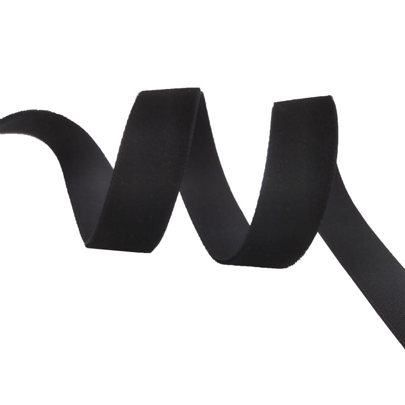 Description Picture 2 of item22MM X 10Meters Single Face Black Velvet Ribbon non elastic velour webbing headband Hair band accessories