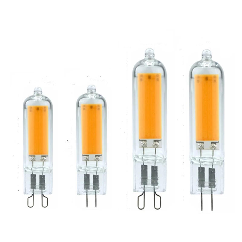 Description Picture 3 of item10pcs Dimmable LED G4 G9 Bulb 3W 5W 220V 110V COB Glass LED Lamp Pendant Crystal Chandelier Bulb 3000k Natural White 4000k 6000k