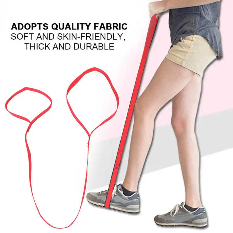 Description Picture 4 of itemRed Leg Lifting Strap Leg Lifting Belt Bed Wheelchair Foot Lifting Moving Aid Helper Band for Injuries Elderly Disabled Patients
