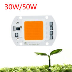 AC220V 30W 50W led grow chip Plant Grow Light Full Spectrum LED Chips Driver FreeLamp Beads Flowers 300-840nm DIY Chip Lighting