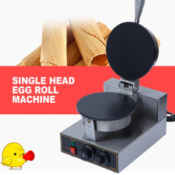 Commercial Single head Ice Cream Cone Machine Ice Cream Crispy Cone Machine Crepe Machine