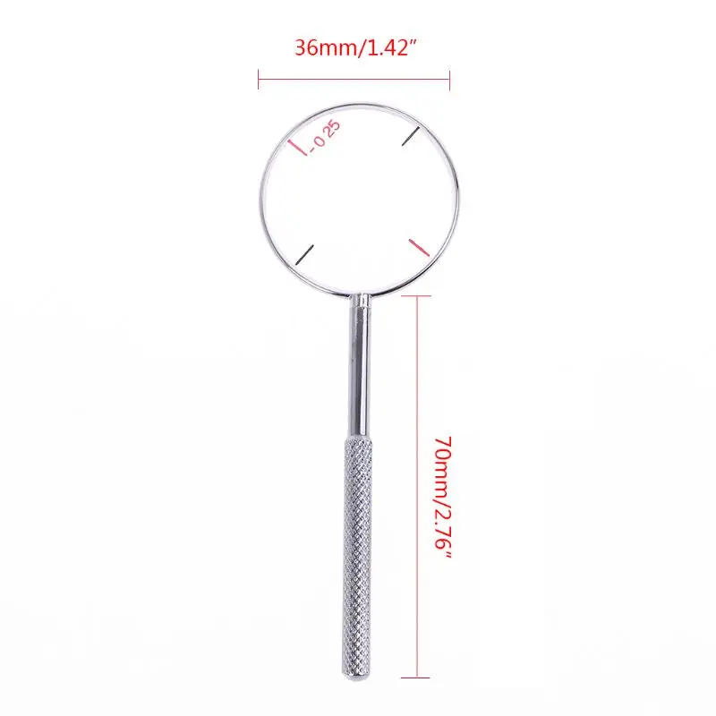Description Picture 2 of itemRound Optical Cross Cylinder Lens Tool Optical Instruments Ophthalmic Lens Diopters Optometry Accessories 0.25 / 0.50