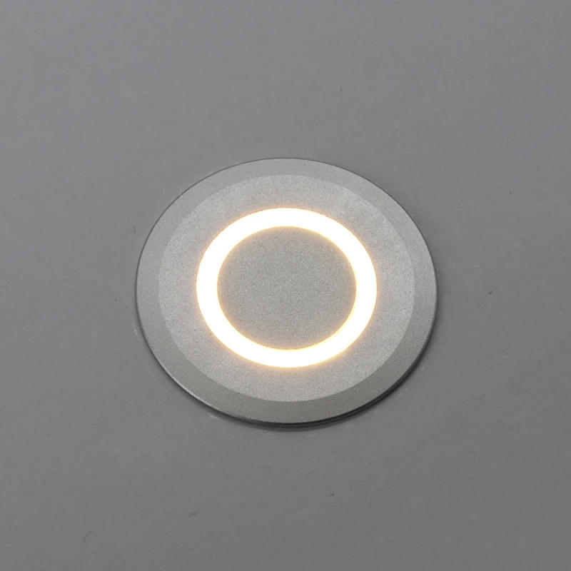 Description Picture 2 of itemWall lamp 1W Recessed Led Stair Light Waterproof IP67 Round Step Wall Lamp 1W LED Staircase Corner Pathway Lamps DC12-24V
