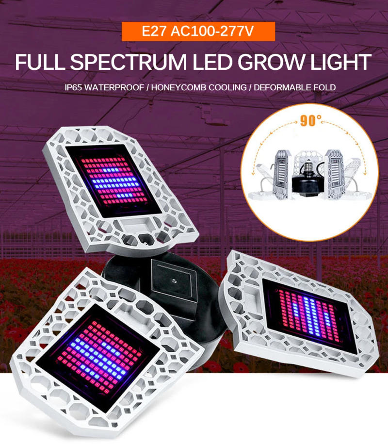 Description Picture 2 of itemRed Blue Light LED Plant Grow Lamp E27 Full Spectrum 110V 220V 500W Hydroponic Greenhouse Growth Tent Light IP65 Deformable Bulb