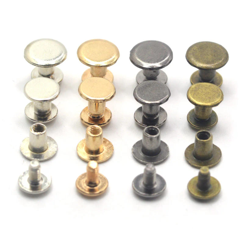 Description Picture 4 of item20Sets Diameter 8.3mm 10mm Leathercraft Accessories Rivet Craft DIY Screws Fastening Studs Belt Decor Jewelry Made Supplies