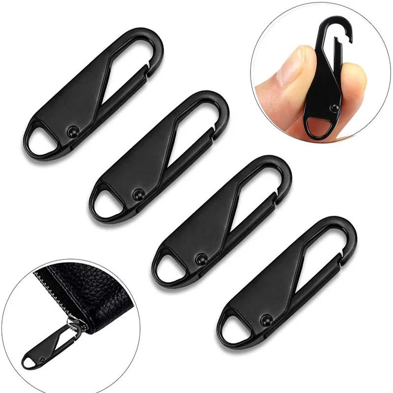 Description Picture 6 of item2/8pcs Fashion Zipper Slider Puller Instant Zipper Repair Kit Replacement for Broken Buckle Travel Bag Suitcase Zipper Head