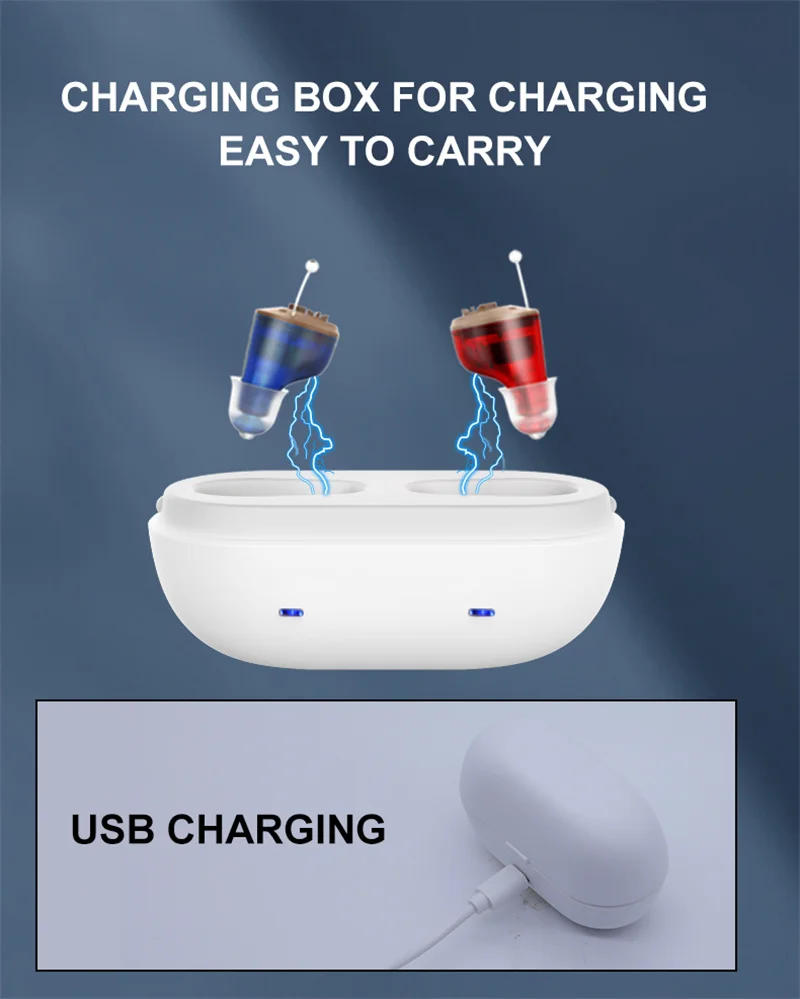 Description Picture 5 of itemRechargeable Hearing Aids Portable High Power Digital Hearing Amplifier Ear Sound Amplifier Aid Audífonos For Deafness Seniors