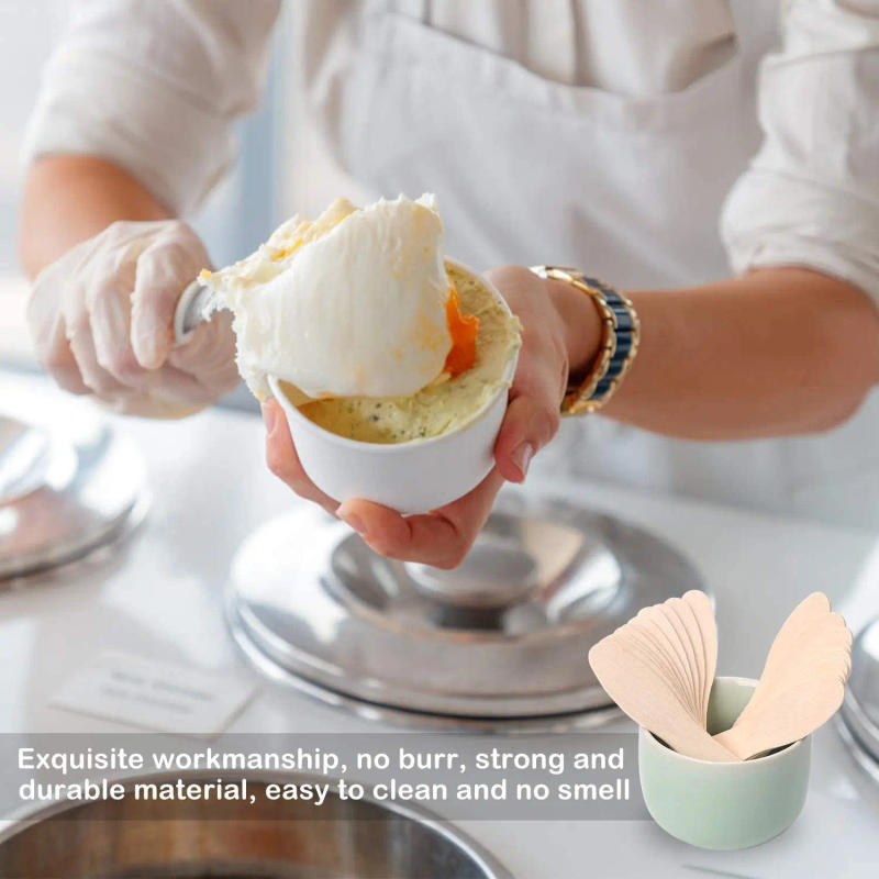 Description Picture 5 of item100pcs Personalized Wooden Flat Popsicle Sticks 3.5" Bow Tie Birthday Bridal Shower Craft Buffet Table Ice Cream Shoppe Grade A