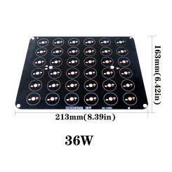 1PCS LED aluminum substrate for 50W 36W 30W 20W 18W 15W 12W aluminum plate PCB board substrate rectangular radiator Round Square