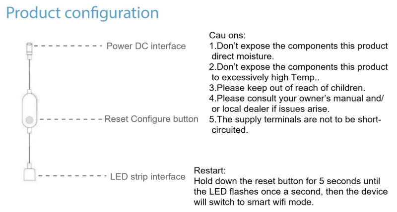 Description Picture 5 of itemDC12V-24V Tuya Smart Controller WIFI Led Controller RGB/RGBW/RGBCCT LED Strip Light Dimmable LED Dimmmer For 5050 2835 Cob Tape