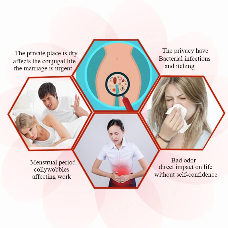 Description Picture 4 of item20pcs Chinese Herbal Gynecological Pads Medicine Tampons Vaginal Infection Silver-ion Gynecol Cure Care Medicated Sanitary Pads