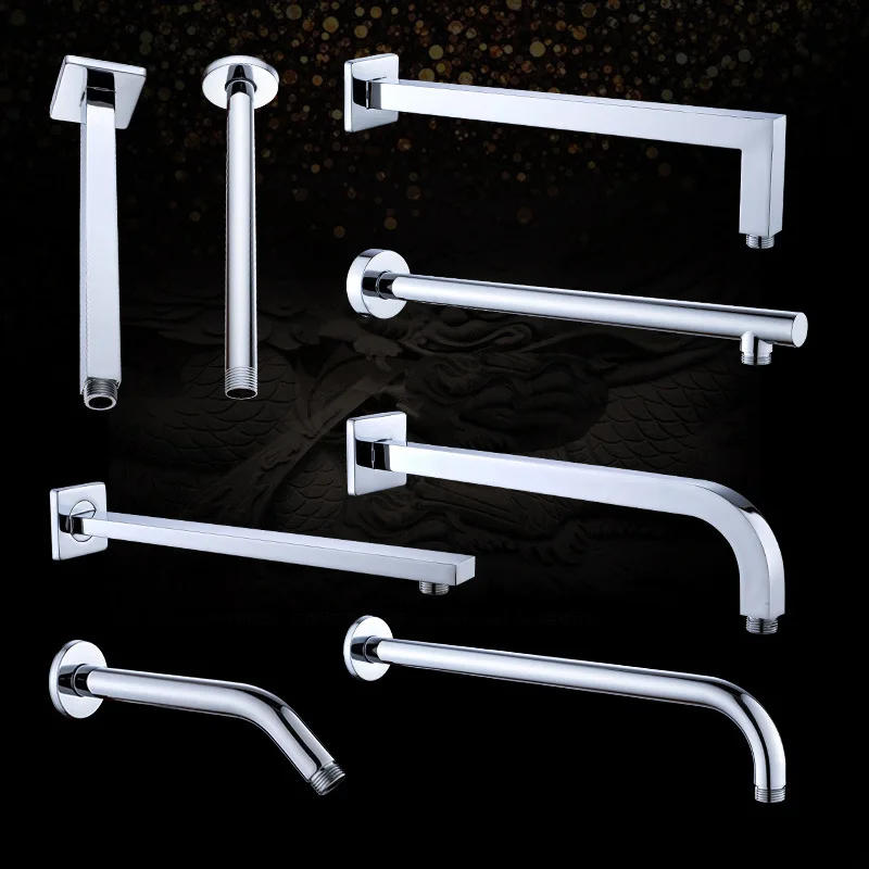 Description Picture 2 of itemStainless Steel Chrome-plated Bathroom Shower Accessories Bathroom Wall-mounted and Ceiling-mounted Shower Arm Accessories