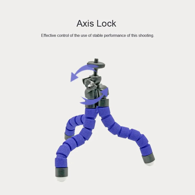 Description Picture 5 of itemTripods for Gopro Hero 12 11 10 9 8 7 Black MAX Flexible Mini Octopus Tripod Accessories Go Pro 6 5 YI Eken SJCAM DBPOWER AKASO