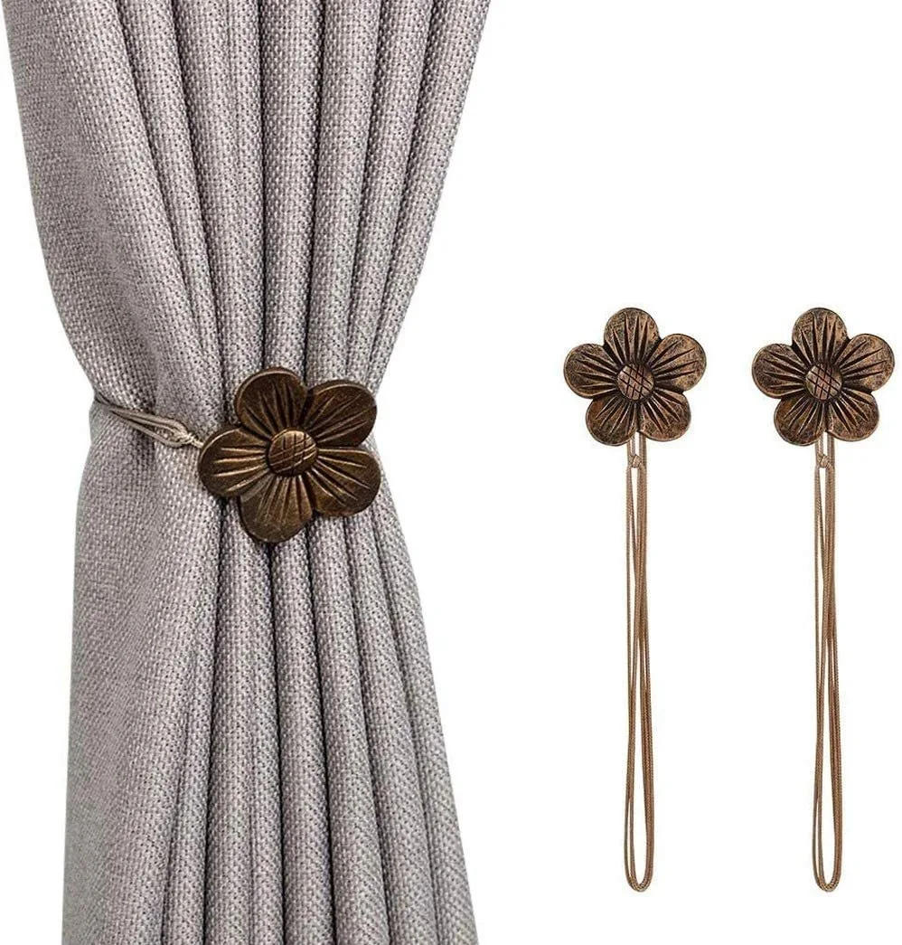 Description Picture 4 of item2020 1x Magnetic Curtain Clip Curtain Holders Tieback Buckle Clips Hanging Ball Buckle Tie Back Curtain Accessories Home Decor