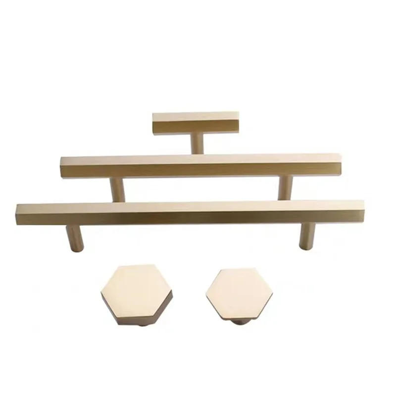 Description Picture 5 of itemVARMSTUGA  Hexagon Brass Cabinet Knobs and Handles Furniture Handles Kitchen Pulls Gold Drawer Knobs Copper Cabinet Pulls
