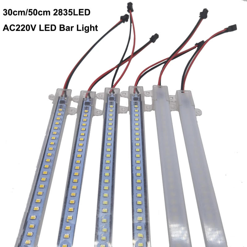 Description Picture 5 of item5pcs 10pcs LED Bar Light AC220V High Brightness 8W 50cm 30cm 72LEDs 2835 LED Rigid Strip Energy Saving LED Fluorescent Tubes .