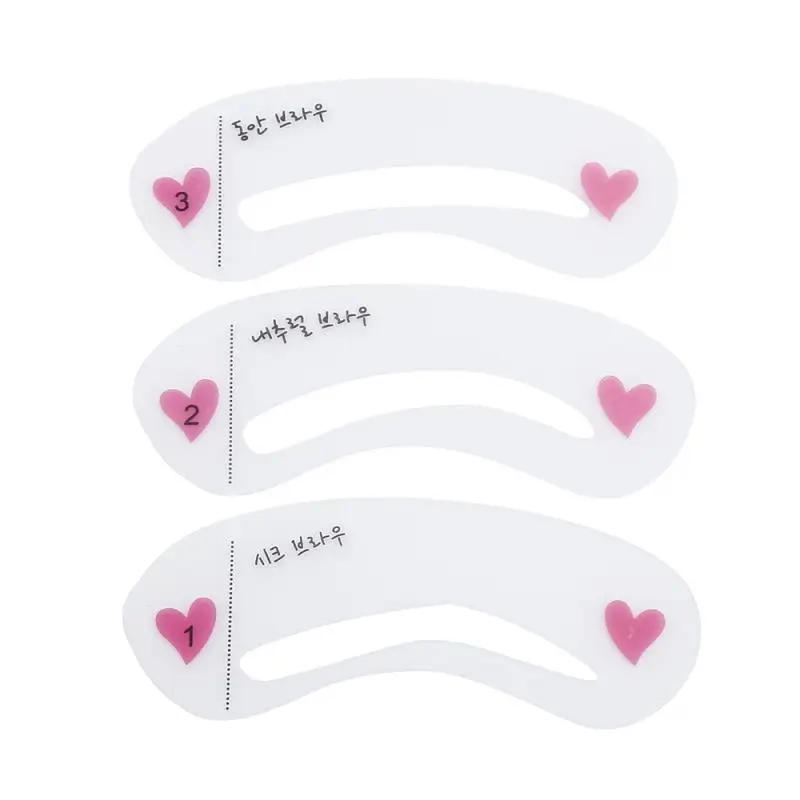 Description Picture 6 of itemWomen 3D Eyebrow Stencil Set Professional Eye Makeup Stencil Set Natural Lasting Shape Cosmetic Tools 3PCS