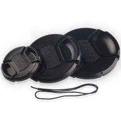 37mm 39mm 40.5mm 43mm 55mm 58mm 62mm 67mm 72mm 77mm Lens Cap center pinch snap on Front Cover string for Canon Nikon Sony