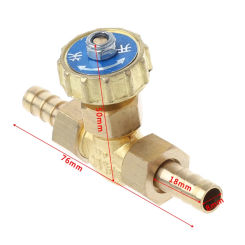 Brass Propane Butane Gas Adjuster, Barbed Spigots, Brass Needle Valve, 10mm