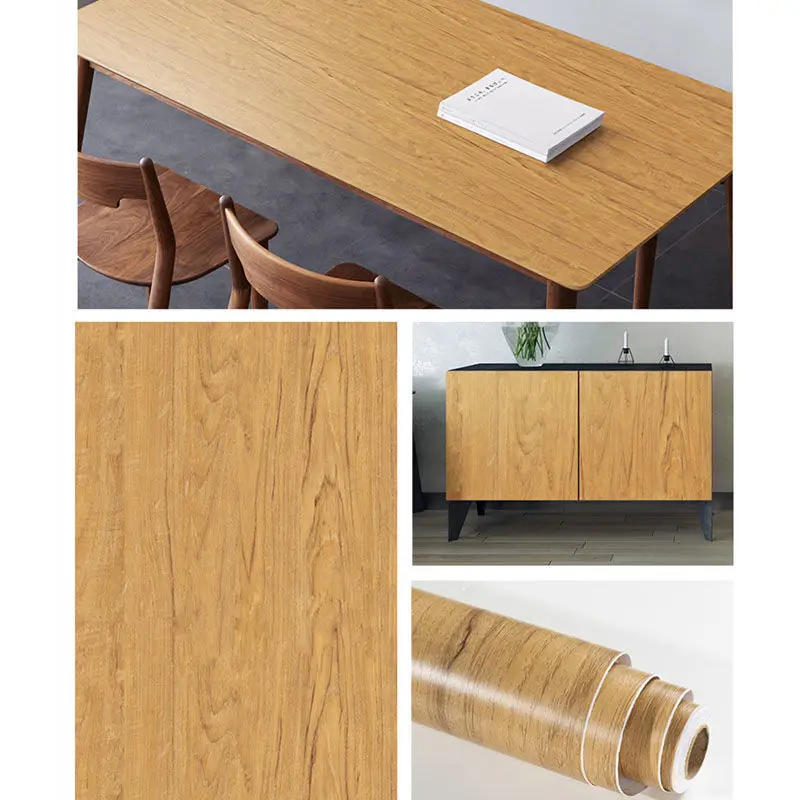 Description Picture 5 of itemWood Black Papers Vinyl Wallpapers Wood Peel and Stick Self Adhesive Paper For Decorative Cabinets Paper Furniture Wall Stickers