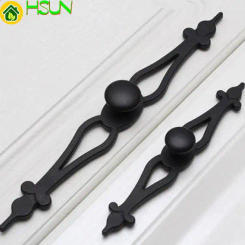 Black Drawer Knobs Pulls Handles Dresser Knob Kitchen Cabinet Pull Handle Ornate Retro Rustic Furniture Door Handles Backplate