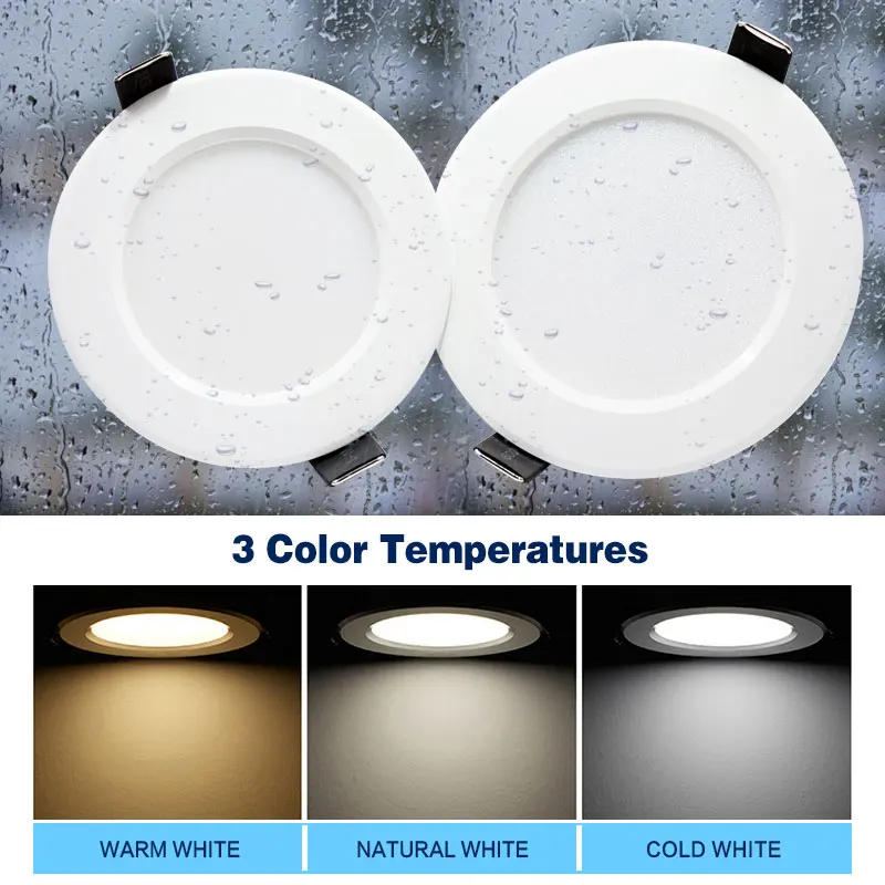 Description Picture 6 of itemDimmable Waterproof LED Downlight AC220V 230V 5W 7W 9W 12W 15W 18W 24W LED indoor Lamp Recessed LED Spot Light For Bathroom