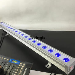 Outdoor waterproof rgb 3in1 led wall washer 18x10w leds light bar for wedding party dmx bar light