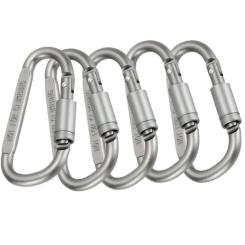 1 pcs Outdoor Camping Equipment Aluminum Carabiner Hunting Equipment Survival Kit Lock Tool
