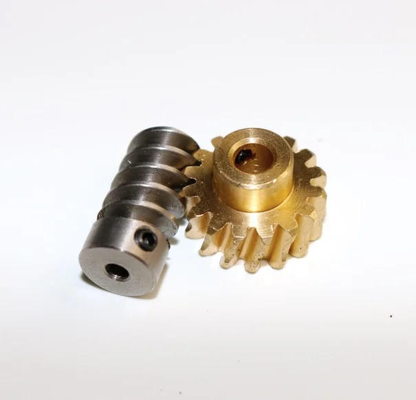 Description Picture 2 of item1M-16T/2T worm gear rod speed ratio:1: 8 Suitable high torque reducer model steering gear lifting device