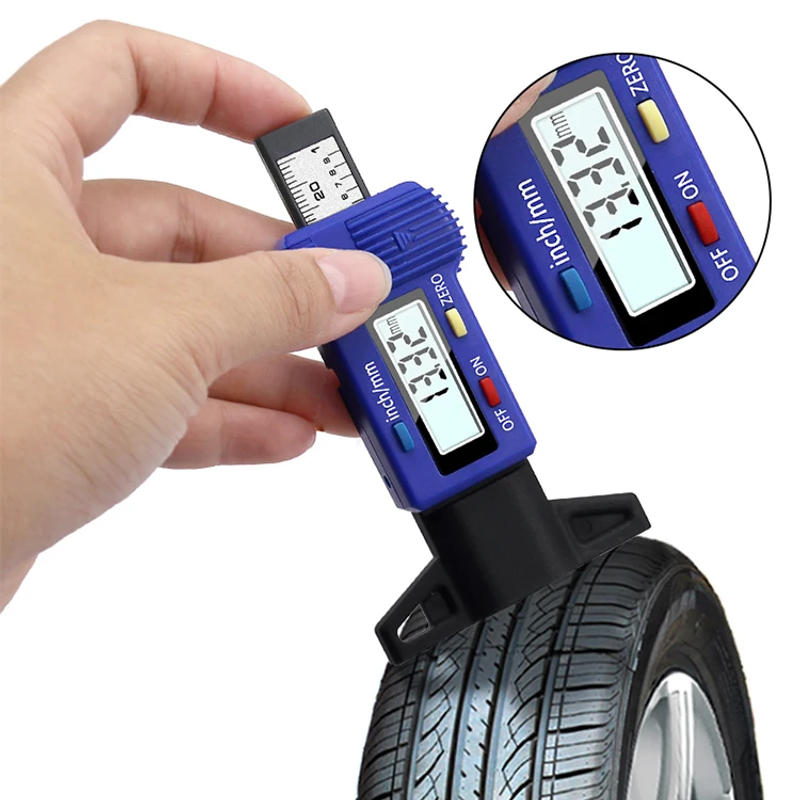 Description Picture 2 of itemDigital Car Tyre Tire Tread Depth Gauge Meter Measurer Tool Caliper Thickness Gauges Tread Brake Pad Shoe Tire Monitoring System