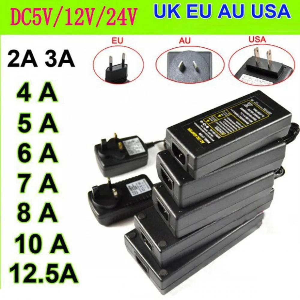 Description Picture 4 of itemAC 100-240V to DC 5V 12V 24V Led Power Supply Adapter Transformer 1A 2A 3A 4A 5A 6A 10A LED driver Converter EU/US/UK/AU Plug