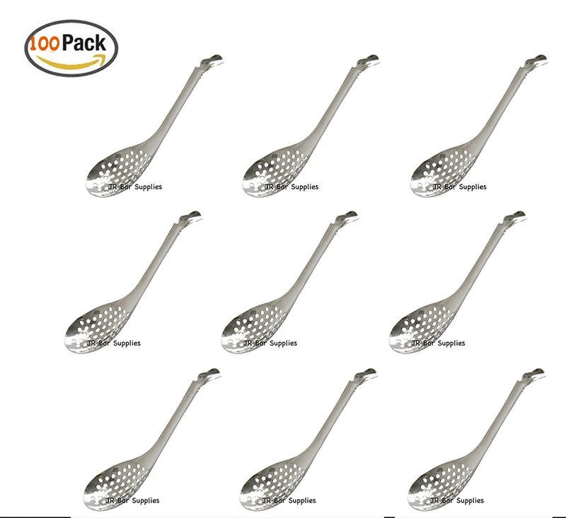 Description Picture 2 of item100PCS Molecular Mixologist Slotted Bar Spoon Pack of 100