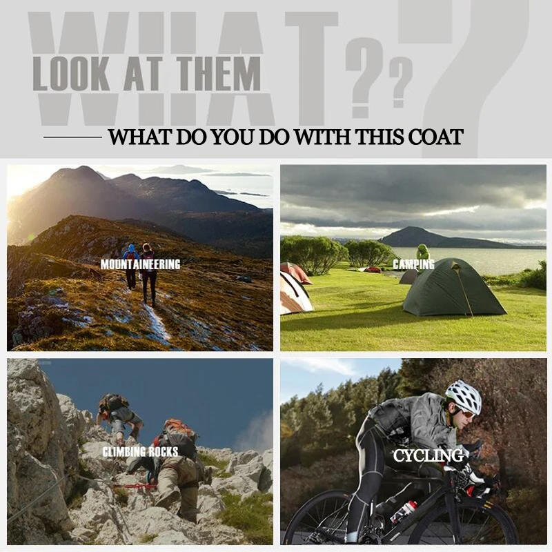 Description Picture 3 of itemX-TIGER Windproof Reflective Cycling Jersey MTB Bike Bicycle Windcoat Super Light Sunscreen Hiking Jacket Cycling Sports Clothes