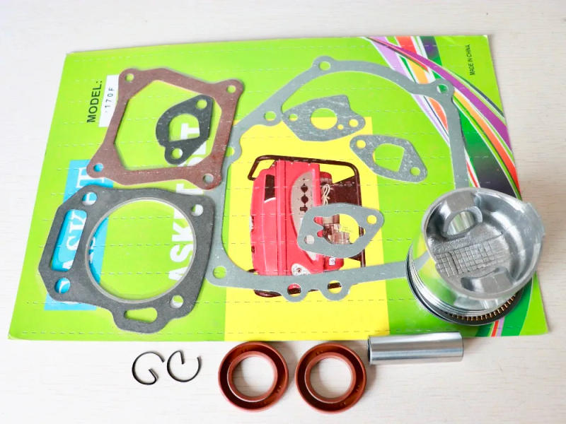 Description Picture 2 of item70mm Piston Rings Gasket Oil Seal Rebuild Kit For Honda GX220 170F Gasoline Generator Trimmer Engine repair parts