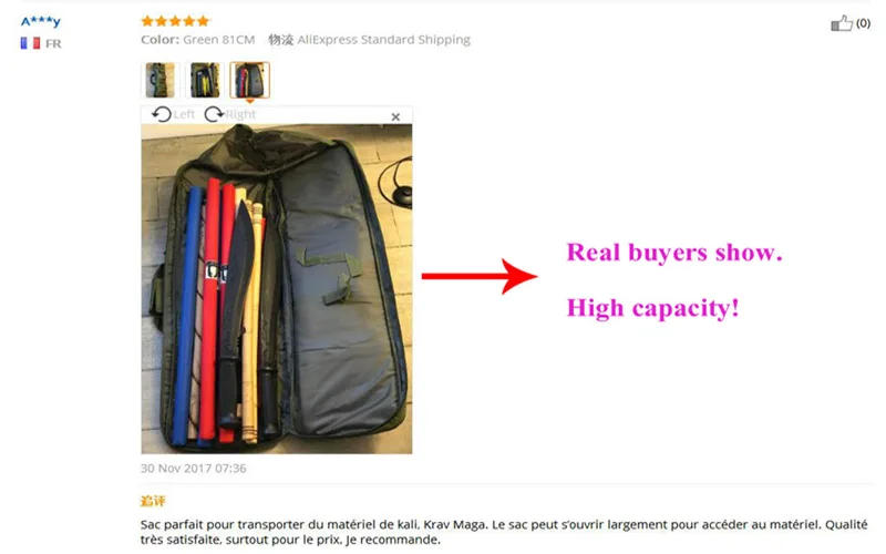 Description Picture 3 of itemMen's Shooting Hunting Backpack Tactical Gun Bag Airsoft Accessories Sniper Rifle Gun Case Nylon Outdoor Sports Bag