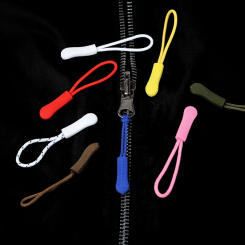PVC 10pcs/pack Cord Zipper Pull Strap Zipper Pull Puller Zipper Pulls Replacement for Apparel Bag Tactical Backpack Accessories