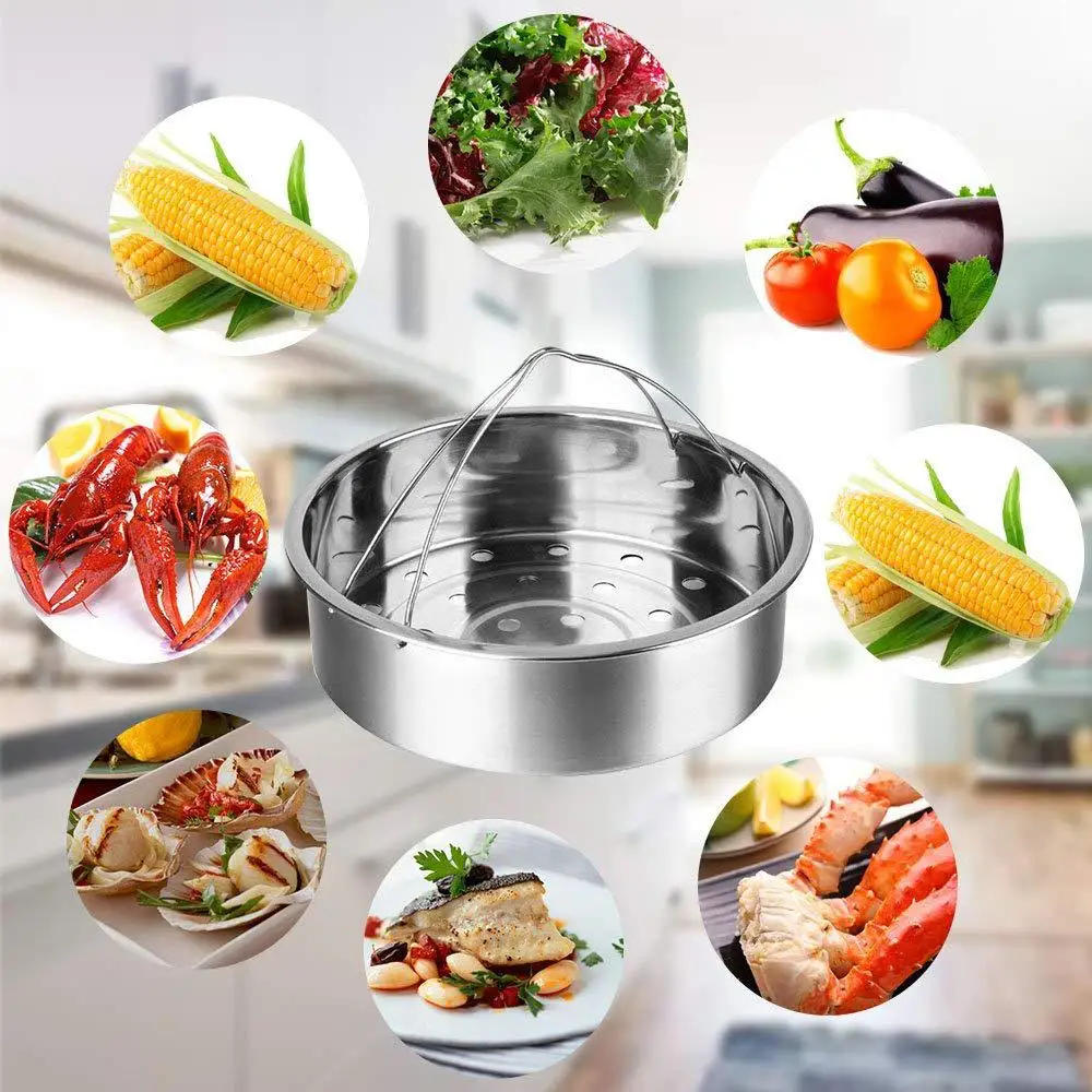Description Picture 3 of itemAccessories for Instant Pot,Steamer Basket,Egg Steamer Rack,Non-stick Springform Pan,Dish-Clip, Pressure Cooker