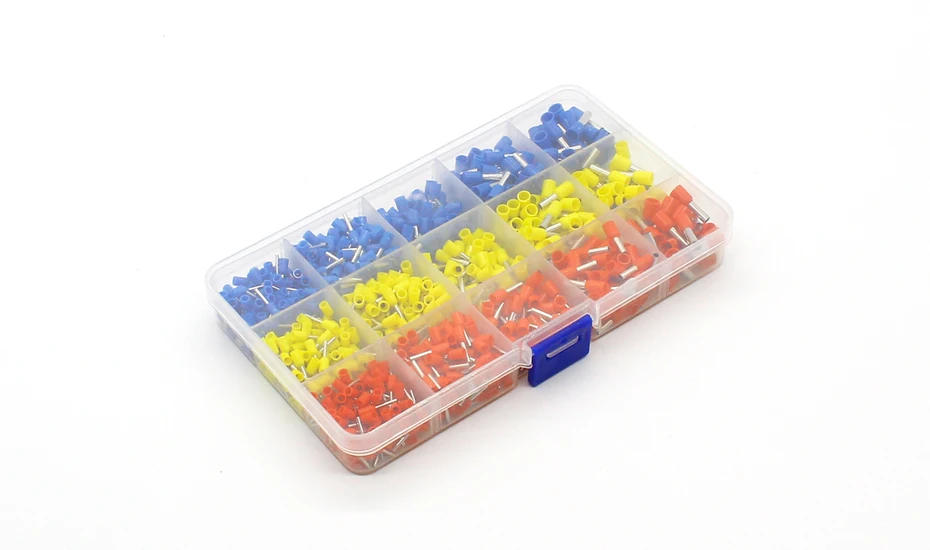 Description Picture 5 of item1000pcs/lot Bootlace cooper Ferrules kit set Wire Copper Crimp Connector Insulated Cord Pin End Terminal