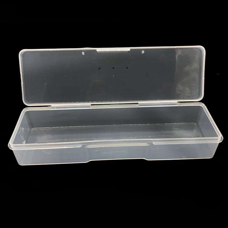 Description Picture 4 of item1 Plastic Nail Manicure Tools Storage Box Nail Dotting Drawing Pens Buffer Files Organizer Case Container Nails Tools Empty Box